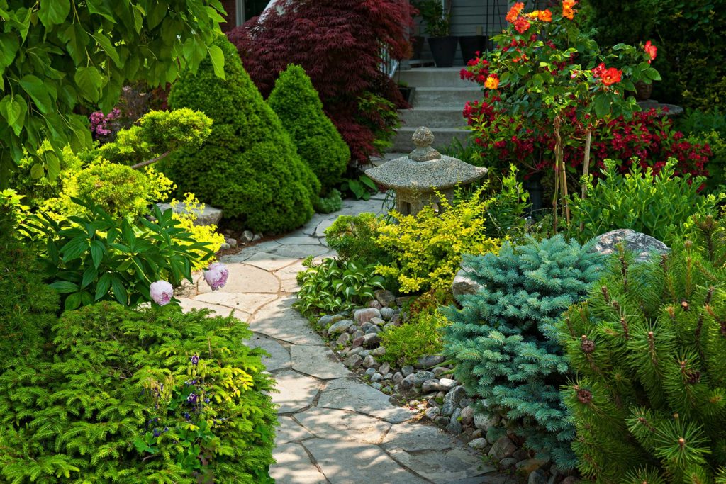 Garden-path-with-stone-landscaping