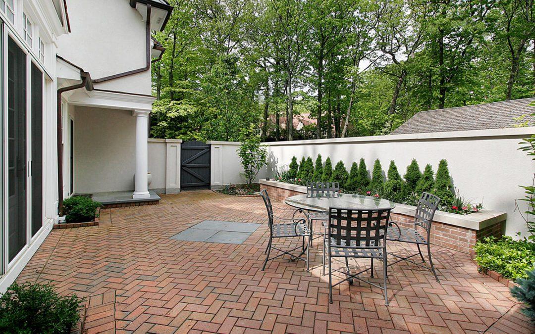 luxury brick patio